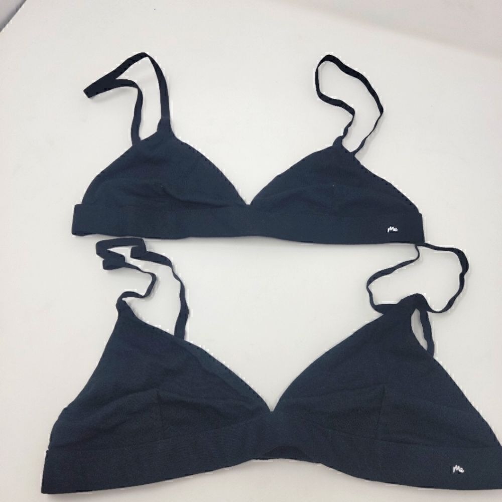 NEW MeUndies Lot of 2 Black Bralette Women's Size XSmall